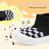 image:imageVIFUUR Baby Shoes Girls Boys Toddler Sneakers NonSlip First Walkers Shoes for Babies 6 9 12 18 24 Months02 H Black Board