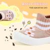 image:imageVIFUUR Baby Shoes Girls Boys Toddler Sneakers NonSlip First Walkers Shoes for Babies 6 9 12 18 24 Months02 H Pink Flowers
