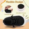 image:imageVIFUUR Baby Shoes Girls Boys Toddler Sneakers NonSlip First Walkers Shoes for Babies 6 9 12 18 24 Months03 Black