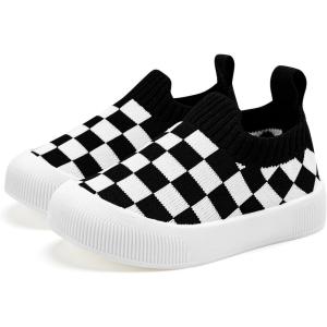 image:imageVIFUUR Baby Shoes Girls Boys Toddler Sneakers NonSlip First Walkers Shoes for Babies 6 9 12 18 24 Months01 L Black Board