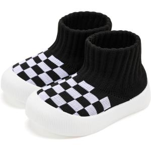 image:imageVIFUUR Baby Shoes Girls Boys Toddler Sneakers NonSlip First Walkers Shoes for Babies 6 9 12 18 24 Months02 H Black Board