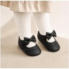 image:imageVIFUUR Baby Girls Mary Jane Flats Soft Sole Pre Walker Shoes with Thin Rubber Outsole and Adjustable Hook and Loop Strap for Infants amp Toddlers02 Black Bow