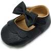 image:imageVIFUUR Baby Girls Mary Jane Flats Soft Sole Pre Walker Shoes with Thin Rubber Outsole and Adjustable Hook and Loop Strap for Infants amp Toddlers02 Black Bow