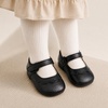 image:imageVIFUUR Baby Girls Mary Jane Flats Soft Sole Pre Walker Shoes with Thin Rubber Outsole and Adjustable Hook and Loop Strap for Infants amp ToddlersBlack Flower