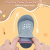 image:imageVIFUUR Baby Sock Shoes Boys Grils Sneakers Infant Slipper Socks Toddler First Walking Shoes NonSlip Rubber Sole for Babies 6 9 12 18 24 MonthsDark Gray